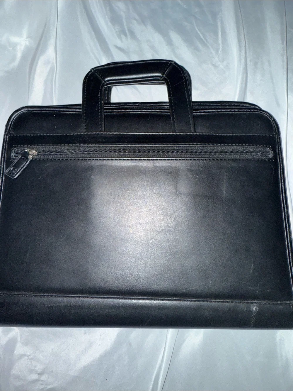 Classic Black Leather Briefcase - Professional Men’s Bag